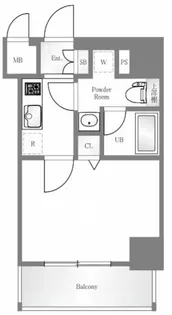 Le’aMARKS横濱東館【7階】の間取り