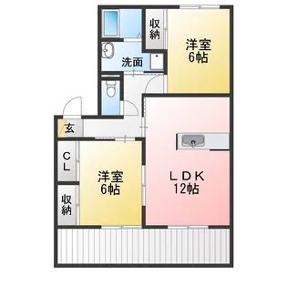 ハイツT・K【1階】の間取り