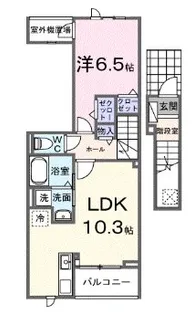 ピースフルIII【2階】の間取り