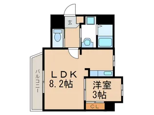 パラドールデジョーカー【7階】の間取り