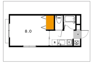 リヴラン弓之町【1階】の間取り