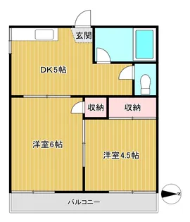 目白グリーンハウス【2階】の間取り