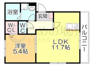 ポラリス野中町【2階】の間取り