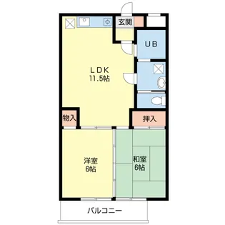 グリーンヒルズ壱番館【1階】の間取り