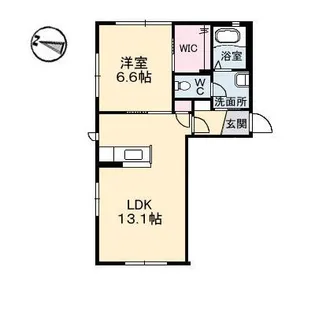 シェソワSATSUNO E棟【1階】の間取り