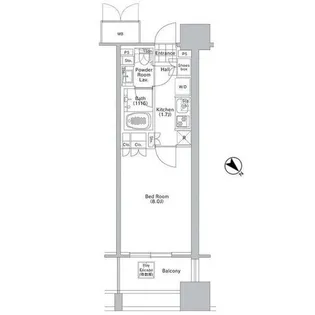 コンフォリア渋谷WEST【6階】の間取り