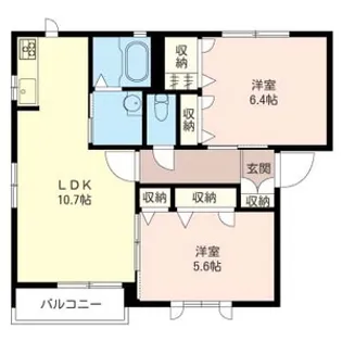 メゾンラフォーレ B【2階】の間取り
