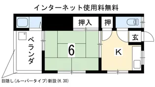 西野荘【2階】の間取り