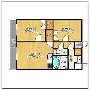 プレスティージュ弐番館【3階】の間取り