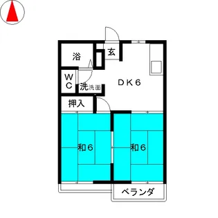 フレグランスハリマ【1階】の間取り