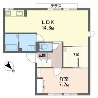 マーガレットハウス【1階】の間取り