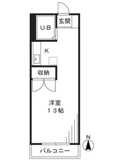 ポーラスターアキモト【3階】の間取り