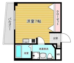 シャンポール福大【2階】の間取り