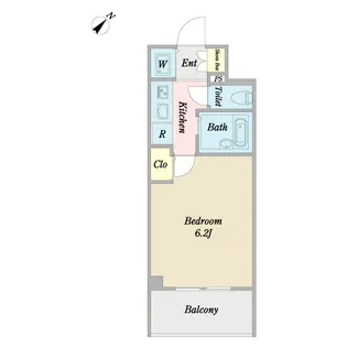 プロシード新横浜【2階】の間取り