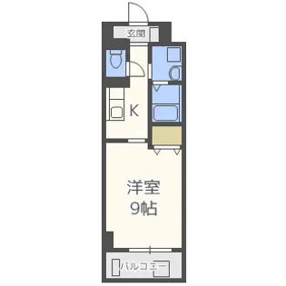 ノーサイド立葉【4階】の間取り