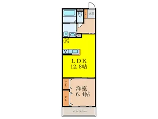 ガーランド茨木【2階】の間取り