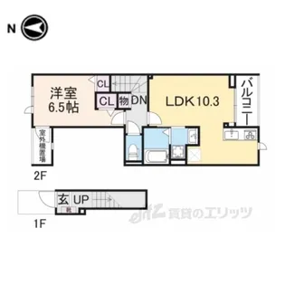 EXCEED宝塚【2階】の間取り