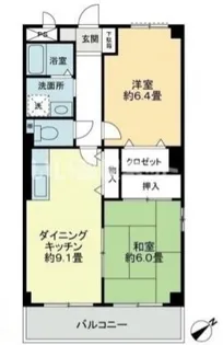 フィネス駒松【1階】の間取り