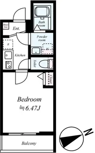 GRADUS京成大久保【2階】の間取り
