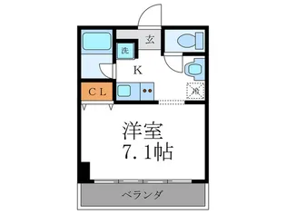 ケーエヌ四条大宮【1階】の間取り