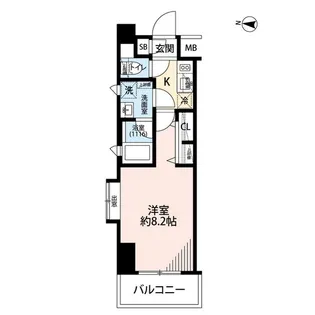 プレール・ドゥーク潮見II【2階】の間取り