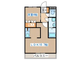 グランディ-ル泰英1号館【2階】の間取り