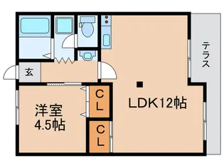 グリ-ンハイツ五十嵐【1階】の間取り