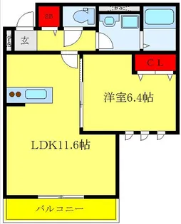 ソレイユ小竹向原【2階】の間取り