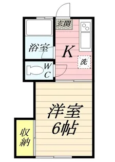 ルミエールB棟【2階】の間取り