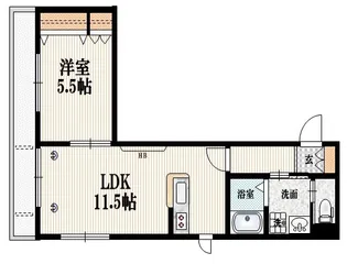 メゾンベール【1階】の間取り