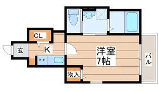 セレナヴィラ落合【1階】の間取り