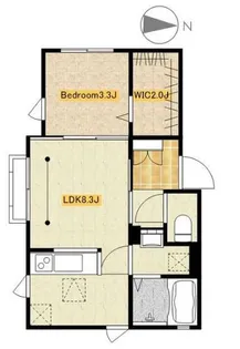 ワンエム芦花公園【1階】の間取り