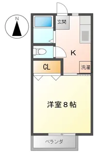 ハイム・シャブリエ F【2階】の間取り
