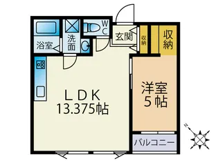 Kハウス【2階】の間取り