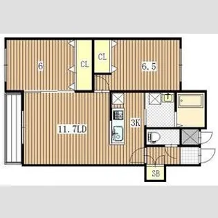 メゾンMT栄通【4階】の間取り