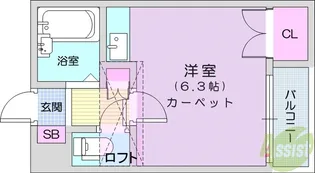 ロイヤルヒルズ富沢1【3階】の間取り