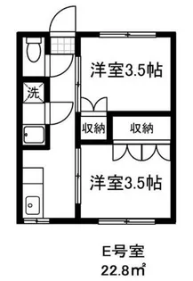 コーポ千代荘【3階】の間取り