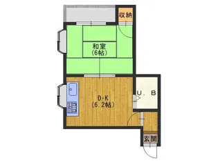 マックスハイツ【2階】の間取り