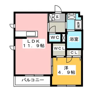 松栄ガーデン【1階】の間取り