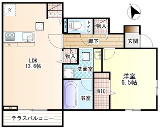 ファミール鴨居【1階】の間取り