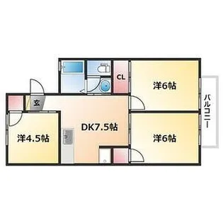 パルエイト【1階】の間取り