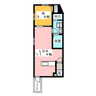 Zecca桜山【3階】の間取り