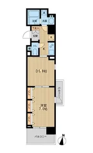 ドゥーエ横濱台町【8階】の間取り