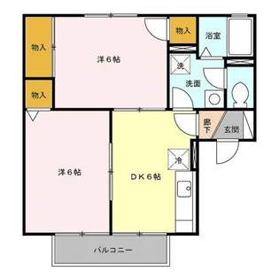 ルナヴェールA【1階】の間取り