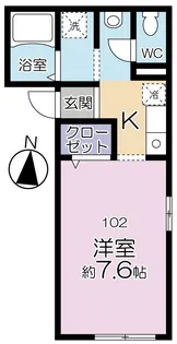 オーベルジュ高円寺【1階】の間取り