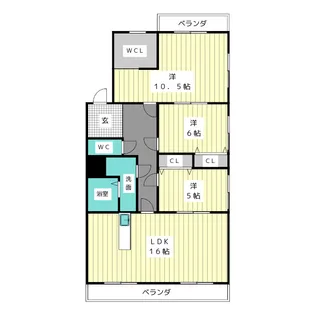 高坂ハイツ【2階】の間取り