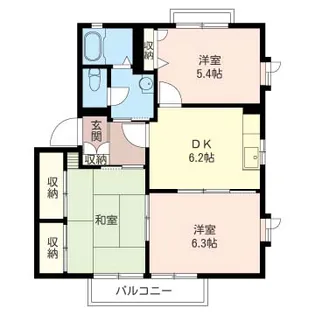 コーラルガーデンA【1階】の間取り