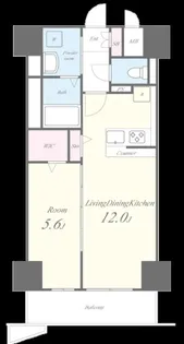 ル シエール清水【14階】の間取り