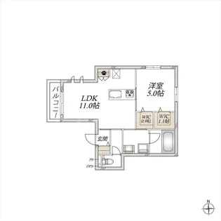 ラ・ヴィータ【2階】の間取り