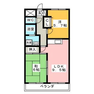 振栄ハイツVI【3階】の間取り